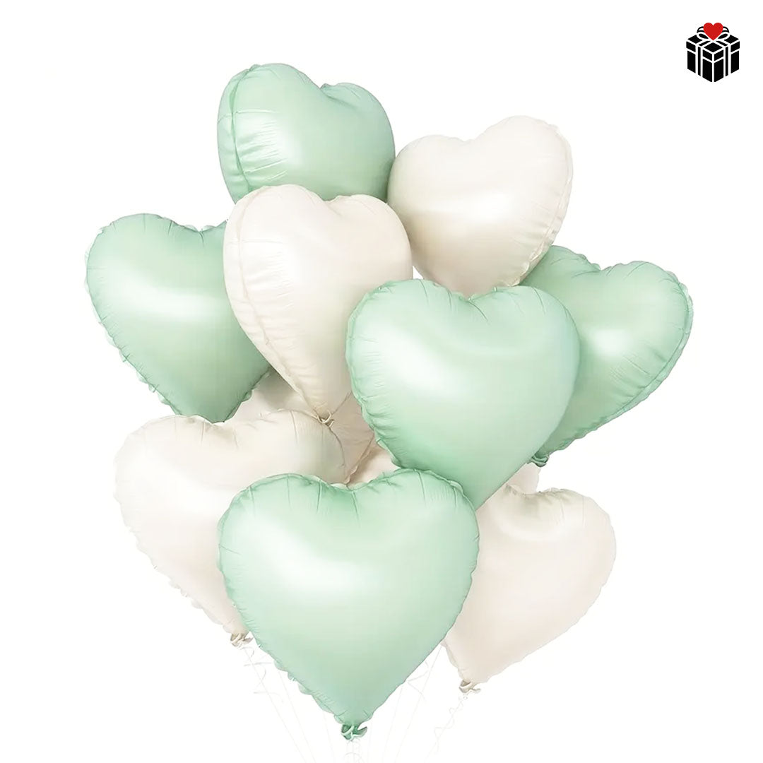 HERZ-FOLIENBALLONS 10er-PACK