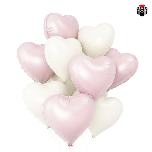 HERZ-FOLIENBALLONS 10er-PACK
