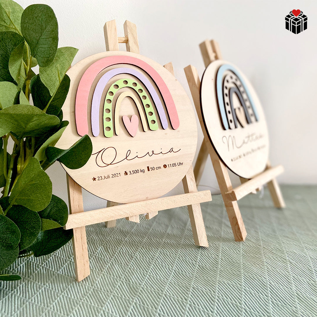 REGENBOGEN-BABYTAFEL