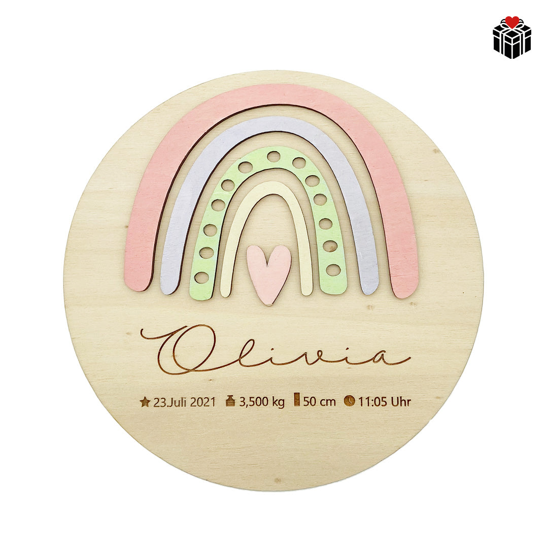 REGENBOGEN-BABYTAFEL