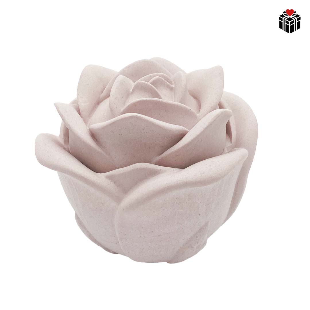 ROSENBEHÄLTER + KERZE