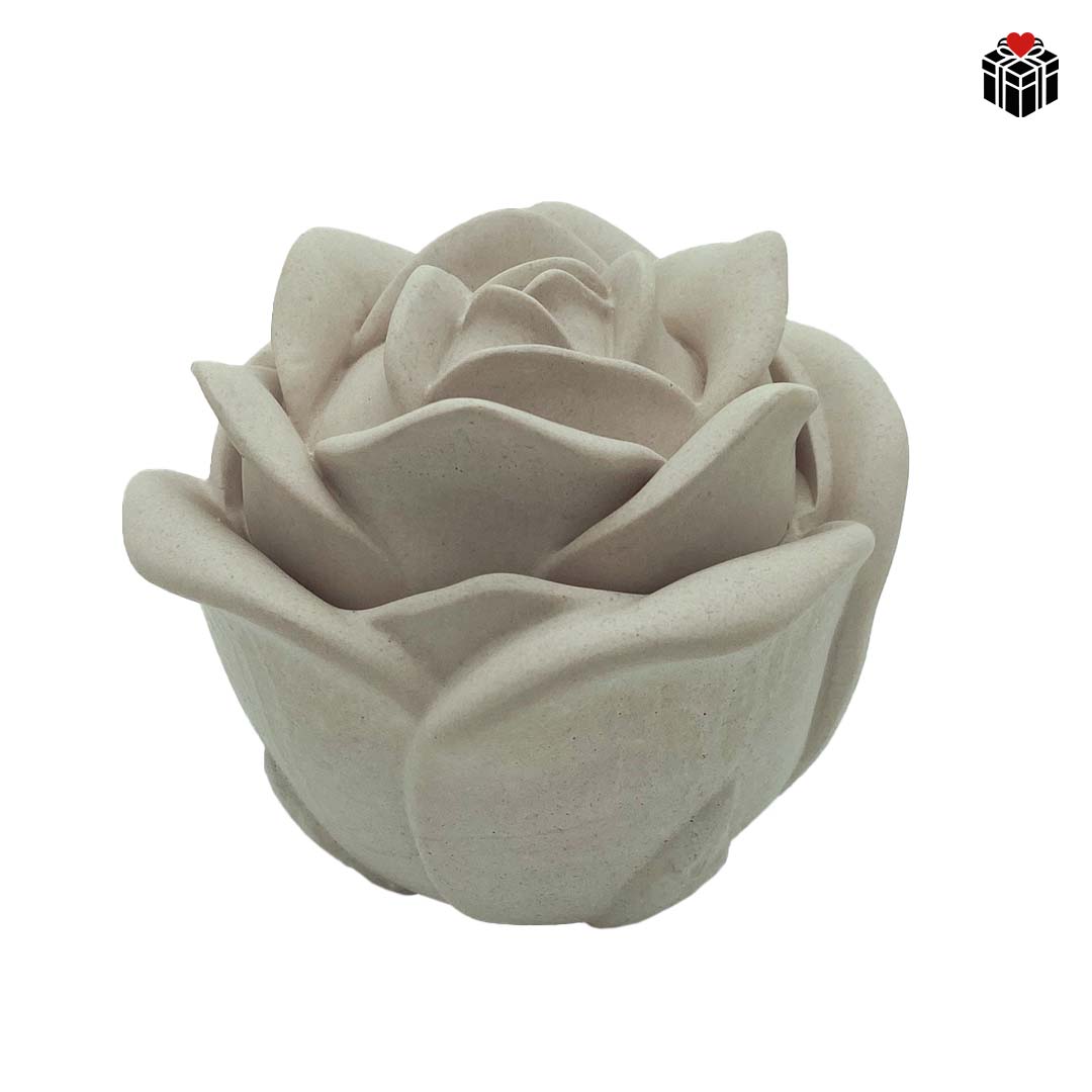 ROSENBEHÄLTER + KERZE