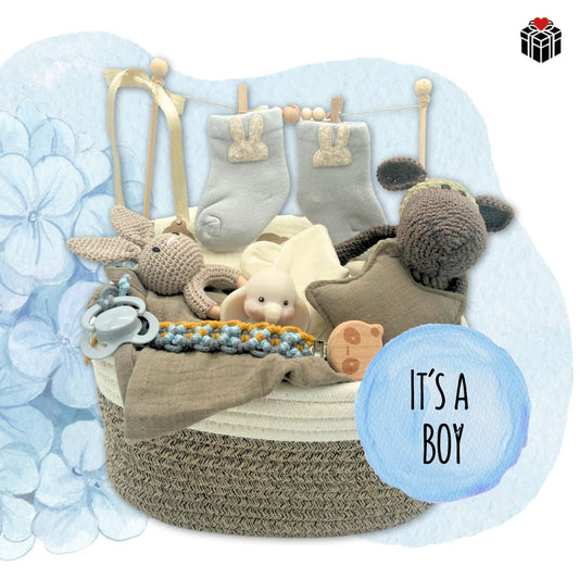 PRÄSENTKORB BABYSHOWER BOY