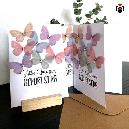 GEBURTSTAGSKARTE-SCHMETTERLINGE