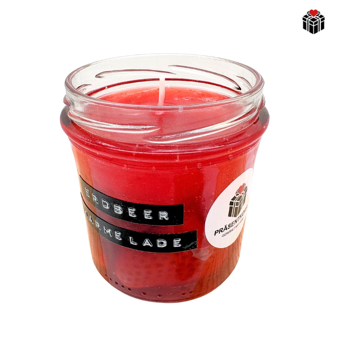 ERDBEER-MARMELADEN-KERZE