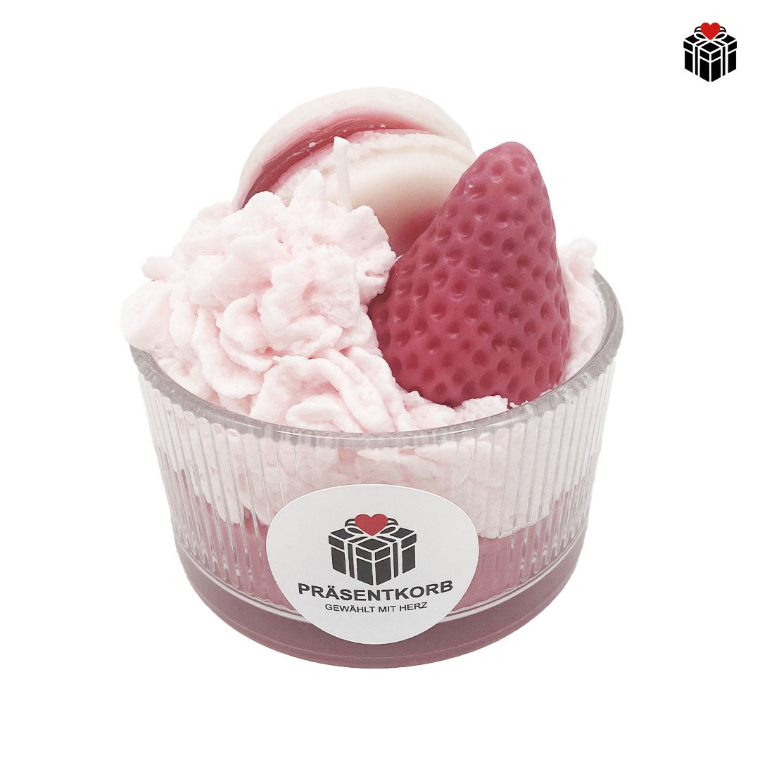 ERDBEER-DESSERT-KERZE
