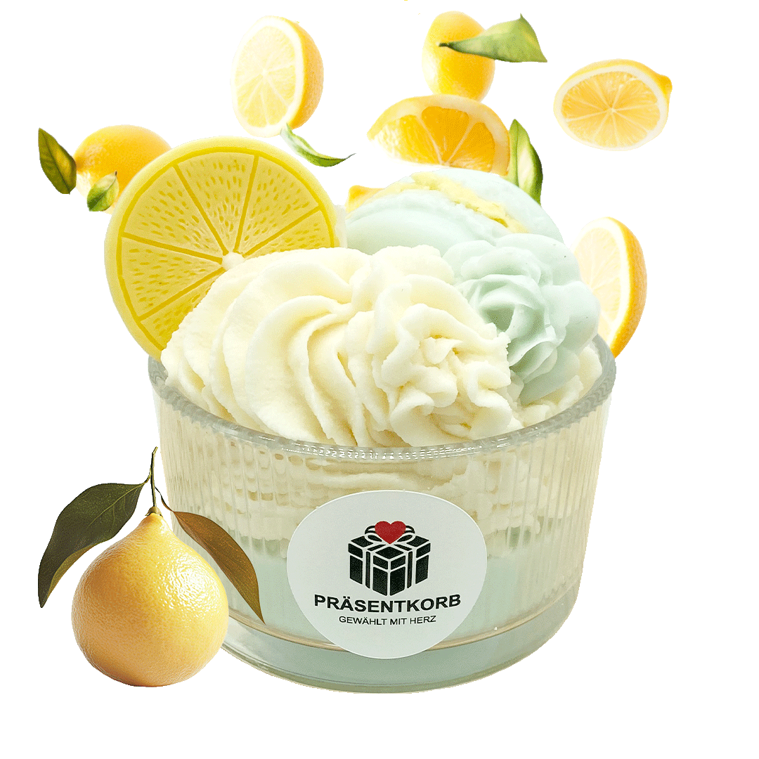 GRÜNERTEE-ZITRONE-DESSERT-KERZE