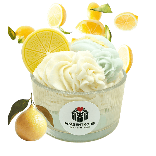 GRÜNERTEE-ZITRONE-DESSERT-KERZE