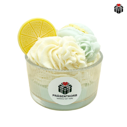 GRÜNERTEE-ZITRONE-DESSERT-KERZE