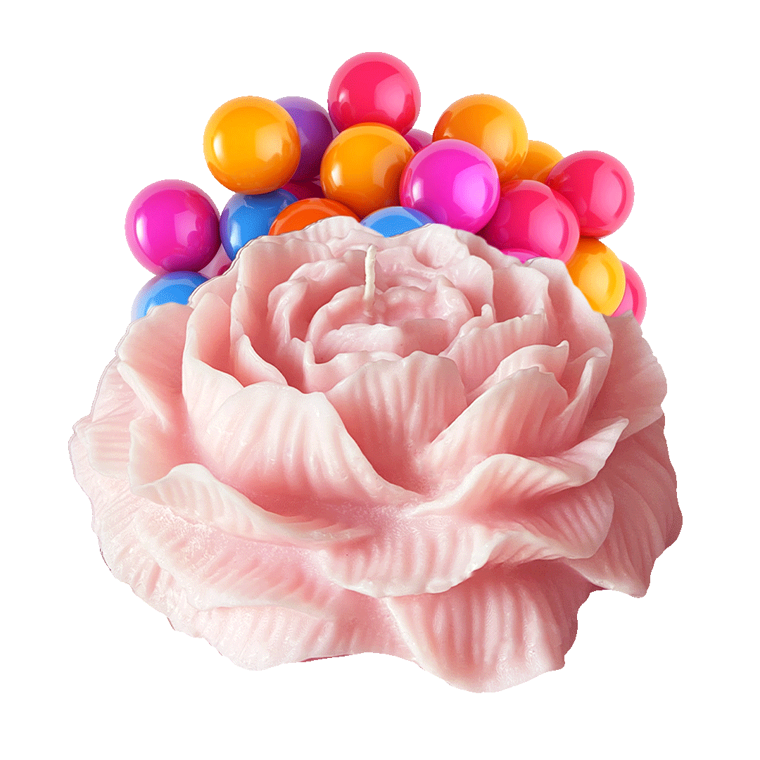 BUBBLEGUM-ROSENKERZE