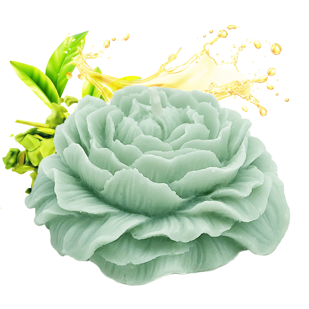 GRÜNER-TEE-ROSENKERZE