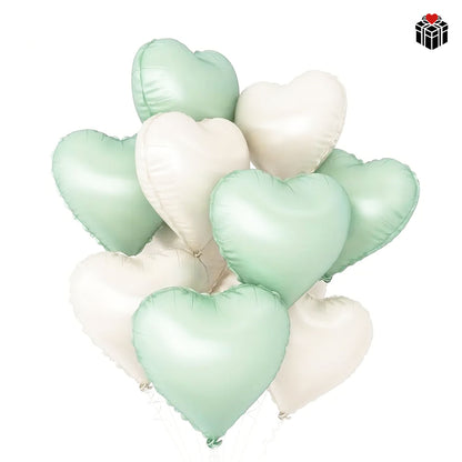 HERZ-FOLIENBALLONS 10er-PACK