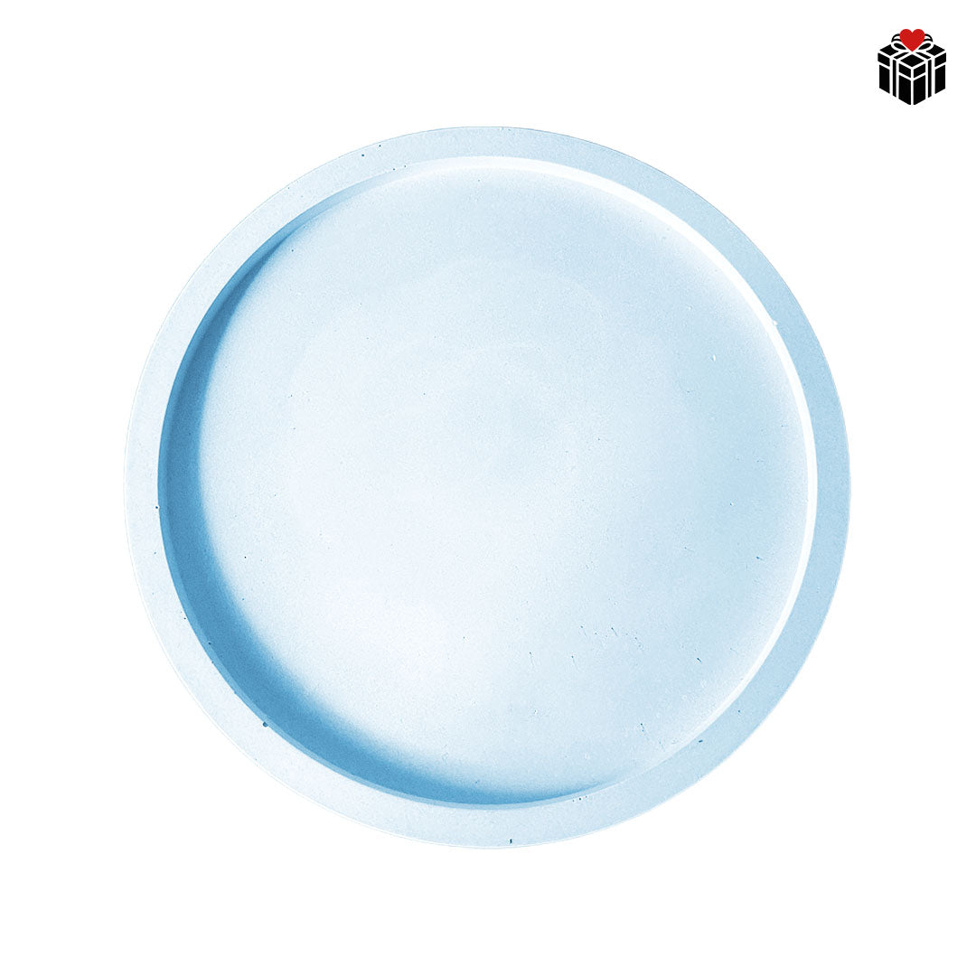 MACARON-KERZEN (3er-Pack) + UNTERSETZER