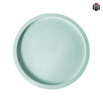 MACARON-KERZEN (3er-Pack) + UNTERSETZER