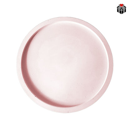 MACARON-KERZEN (3er-Pack) + UNTERSETZER