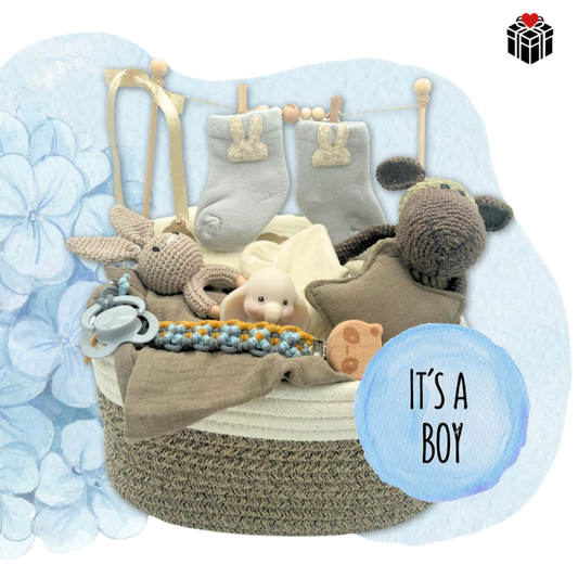 PRÄSENTKORB BABYSHOWER BOY