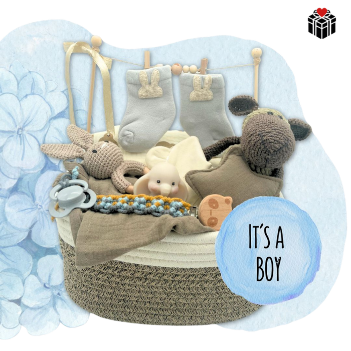 PRÄSENTKORB BABYSHOWER BOY